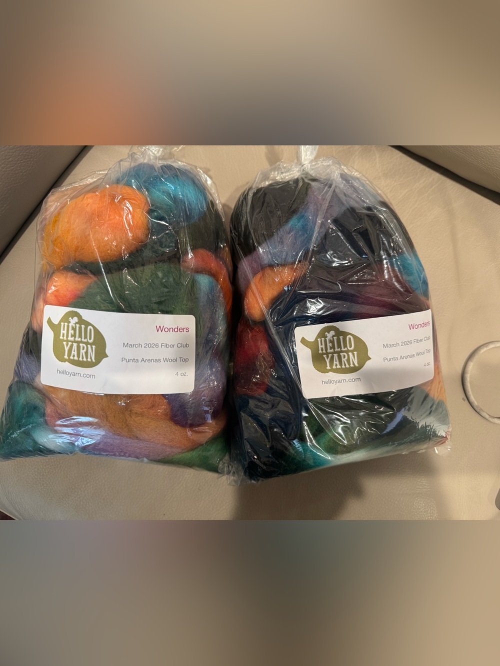 Hello Yarn "Wonders" Punta Arenas Wool Top 8oz